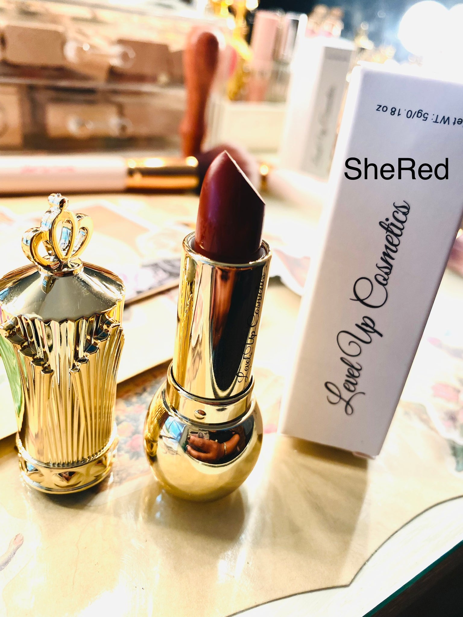 She Red She Red Vintage Lipstick ( Creamy Opaque) – Level Up Cosmetics Shop